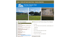 Desktop Screenshot of floridaclassicpark.com